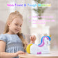 Pjdrllc Piggy Bank Girls: Unicorn Piggy Banks - Unbreakable Plastic Coin Money Bank With Alphabet Stickers - Rainbow