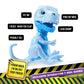 Untamed Jailbreak Playset with 1 limited availability Interactive T-Rex  Shiver (Light Blue)  Dinosaur Cage and Carrying Case (Ages 5+)