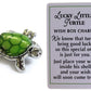 Ganz Lucky Little Turtle Wish Box Charm With Story Card!