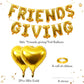 Jobkoo Gold Heart Foil Mylar Balloons - 16" Friendsgiving Party Decorations, Banner for Fall Thanksgiving Celebrations, Model BLSR010