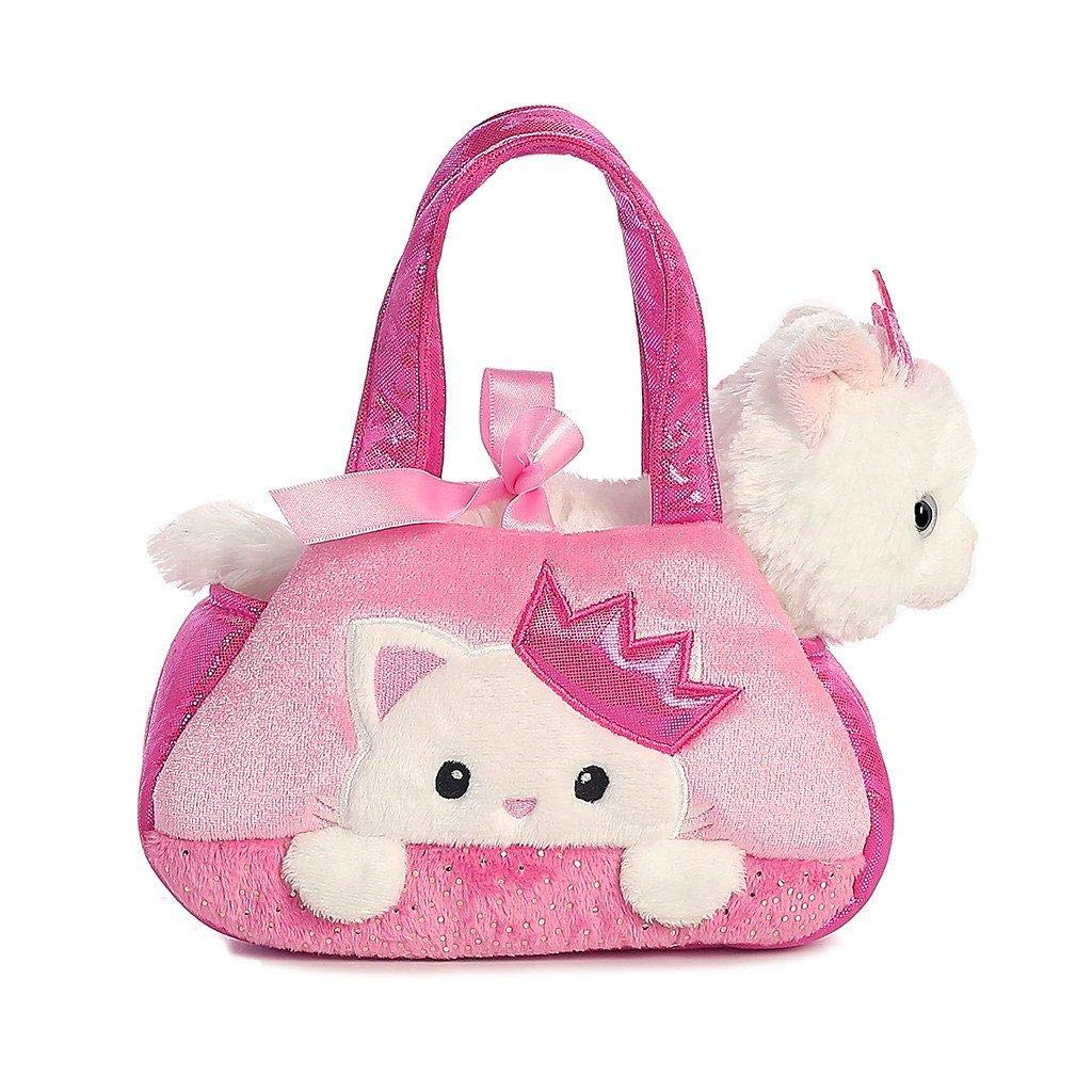 Aurora Fashionable Fancy Pals Peek-A-Boo Princess Kitty Stuffed Animal - On-The-go Companions - Stylish Accessories - Multicolor 7 Inches