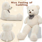 Maogolan Giant Teddy Bear Big 4 Feet Stuffed Animal Stuffed Bear Baby Shower Life Size Large Teddy For Girlfriend Boyfriend Wife Children