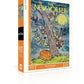 New York Puzzle Company - New Yorker Moonlit Mischief - 500 Piece Jigsaw Puzzle for Adults by William Steig