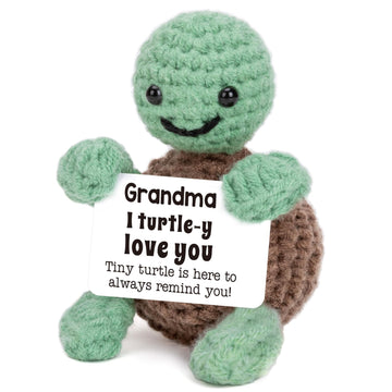 Mini Funny Turtle Grandma Gifts From Granddaughter Grandson, Small Presents For Grandma Christmas Birthday Gifts Nana Gigi, I Lo