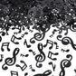 Music Confetti Music Note Cutouts Black Musical Confetti Notes for Music Party Recital Reception Baby Shower Wedding and Birthda
