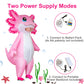 Stegosaurus Inflatable Axolotl Costume for Kids Halloween Kid Blow Up Costume Deluxe Pink Costumes for Girls Boys Cosplay Party