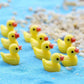 100Pcs Mini Resin Ducks,Small Plastic Ducks Tiny Ducks. For Miniature Dollhouse Decor Accessories,Miniature Characters Fairy Gar