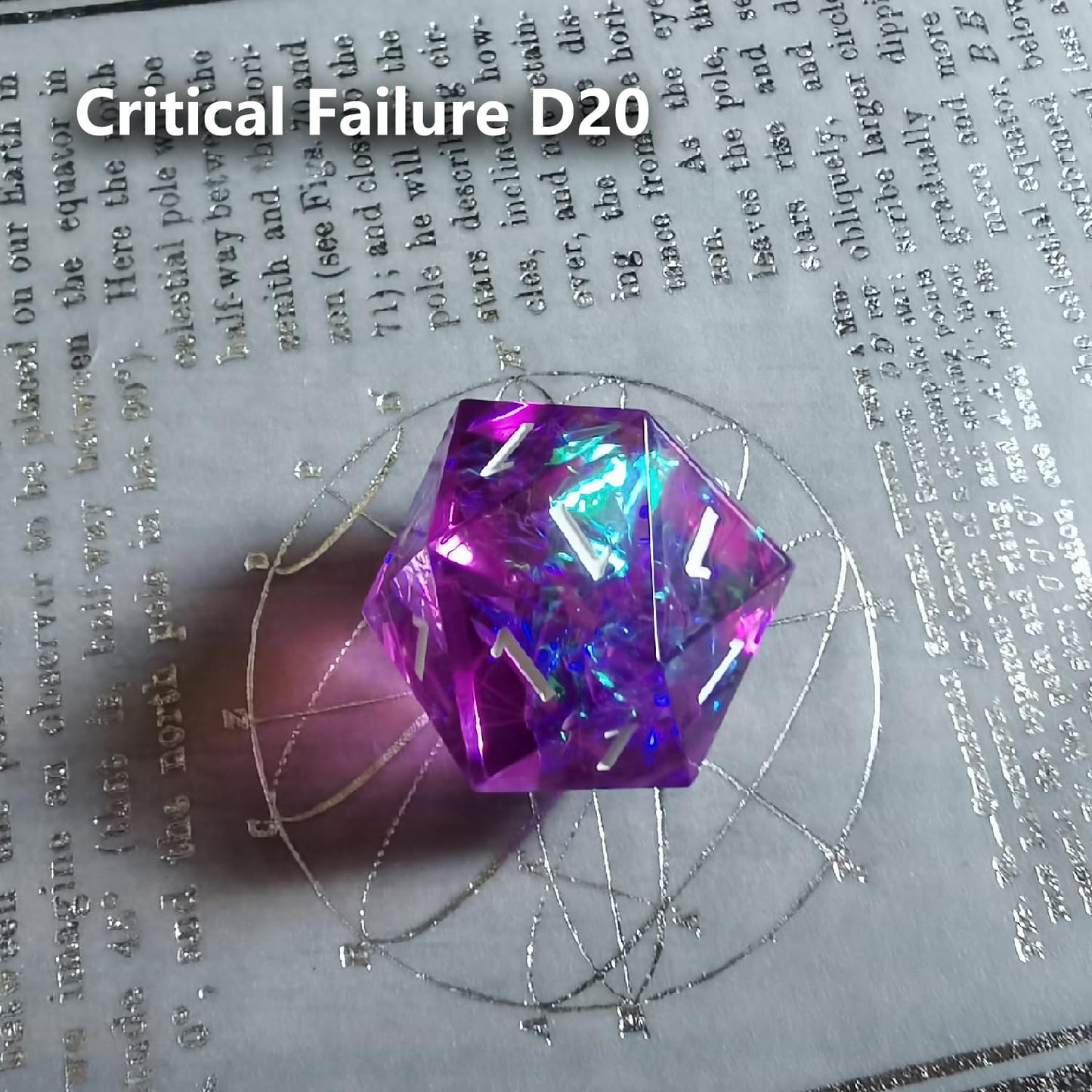 Roll of Fate D20 Dice Set - All Natural 20 or All Natural 1 - Designed for D&D Players Seeking Epic Victories or Failures