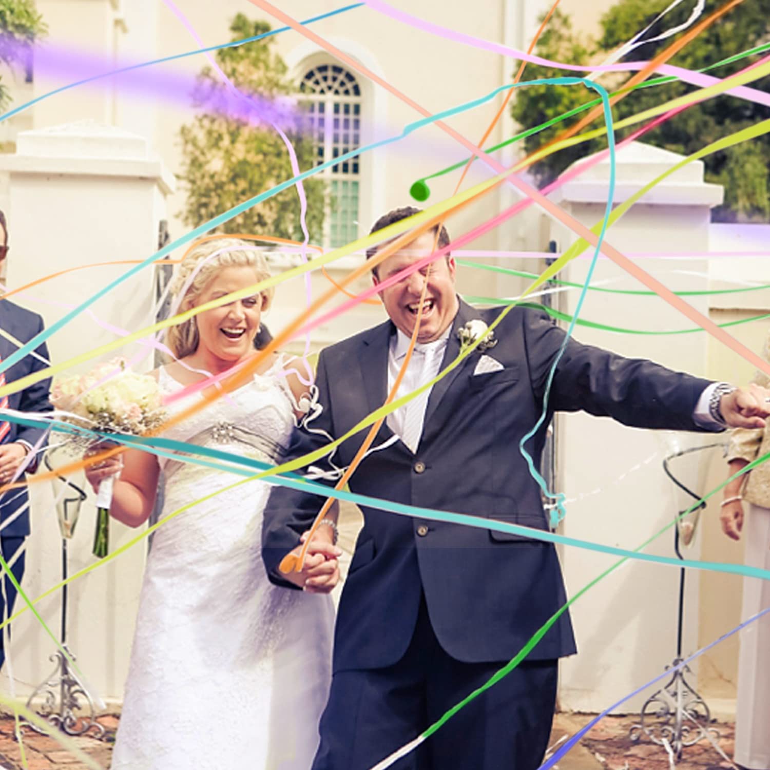 BATTIFE 20Pack Streamers Poppers - Colorful Hand Throw Confetti Poppers, No Mess Paper Crackers for Birthday Wedding Party Celeb
