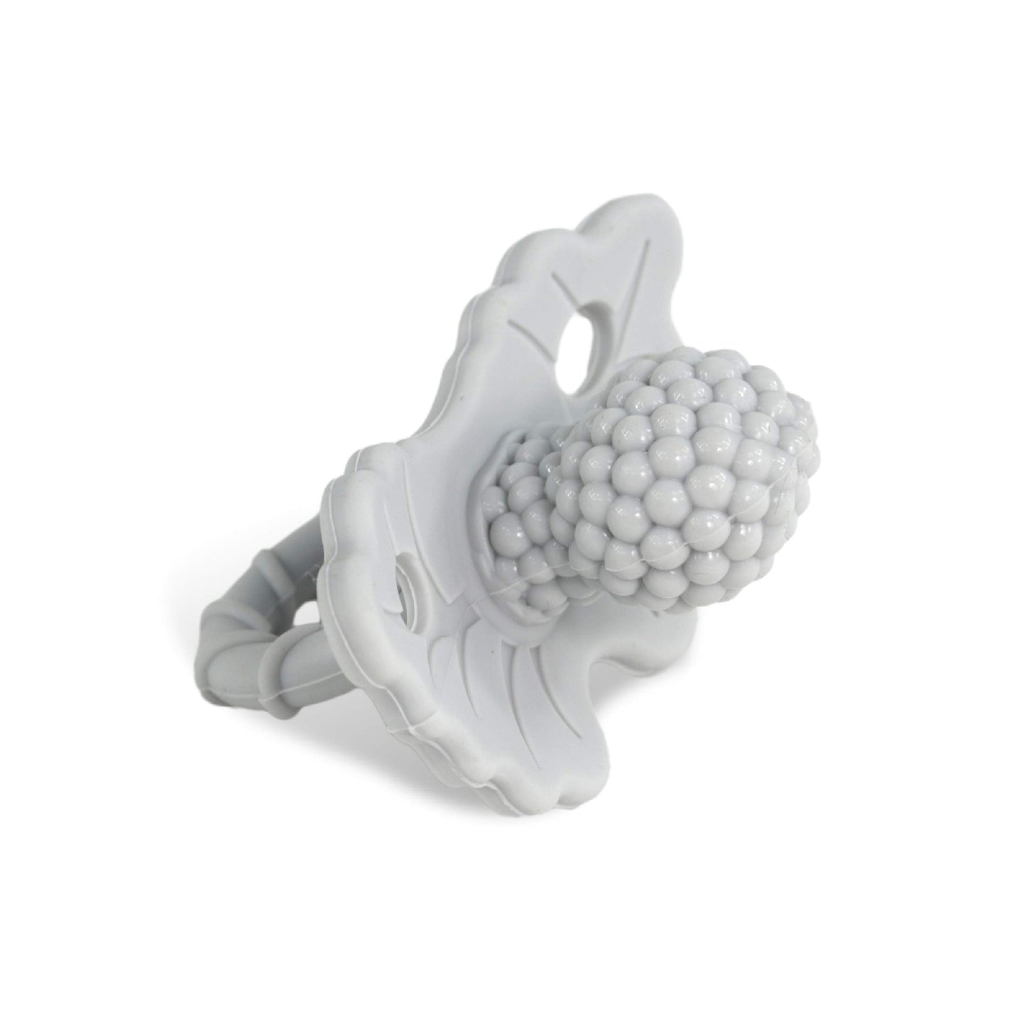RAZBABY RaZberry Silicone Teether Toy - Hands-Free Design, BPA Free, Cookies & Cream, 1 Count
