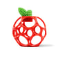 Bright Starts Oball Easy Grasp Red Apple Teether Toy, Hold My Own Collection, Bpa Free, Unisex, Newborn And Up