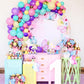 Pink Blue Purple Balloons, 12 Inches Hot Pink Purple Teal Yellow Metallic Balloons Confetti Balloons For Birthday Easter Mermaid