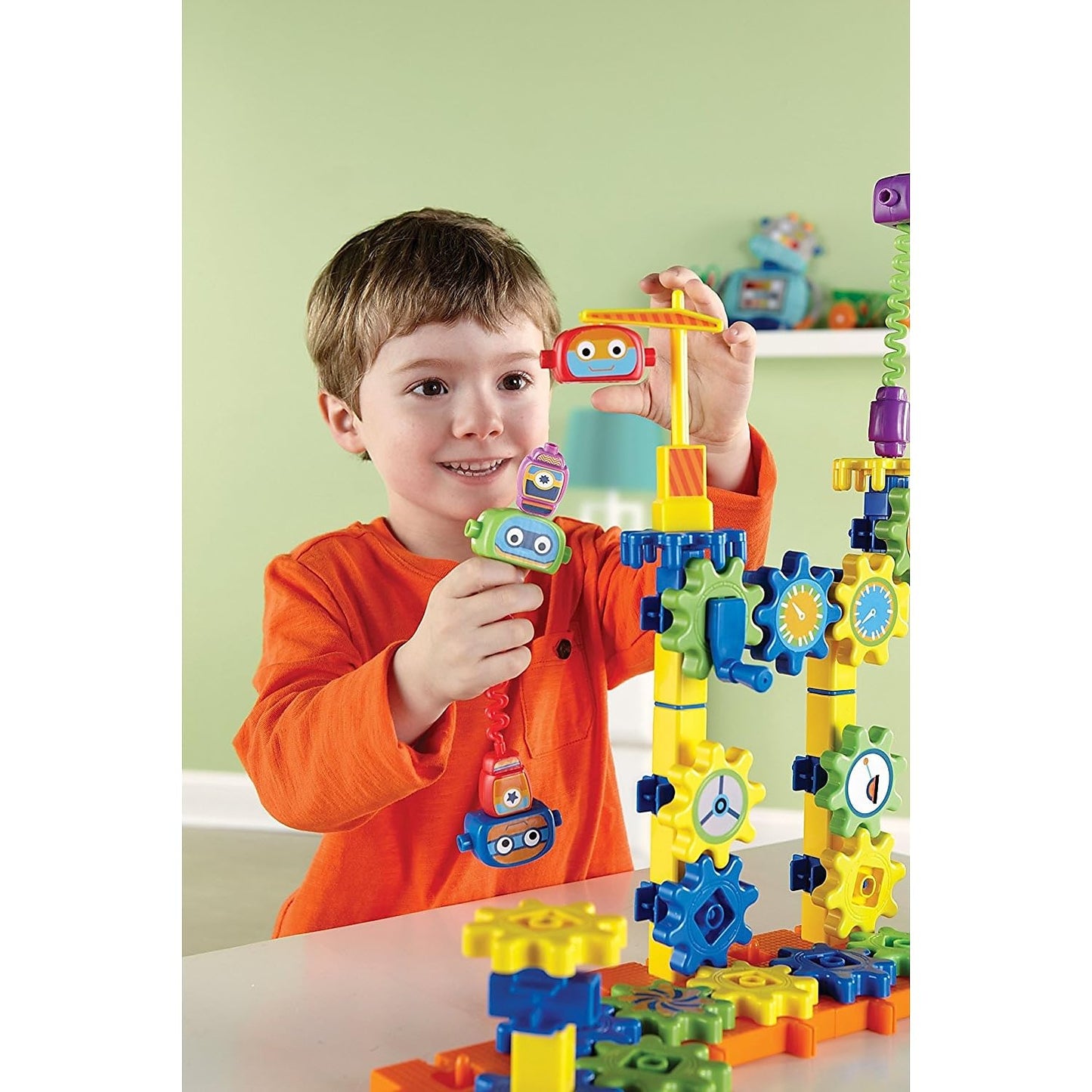 Learning Resources Gears! Gears! Gears! Robot Factory Building Set, 80 Pieces