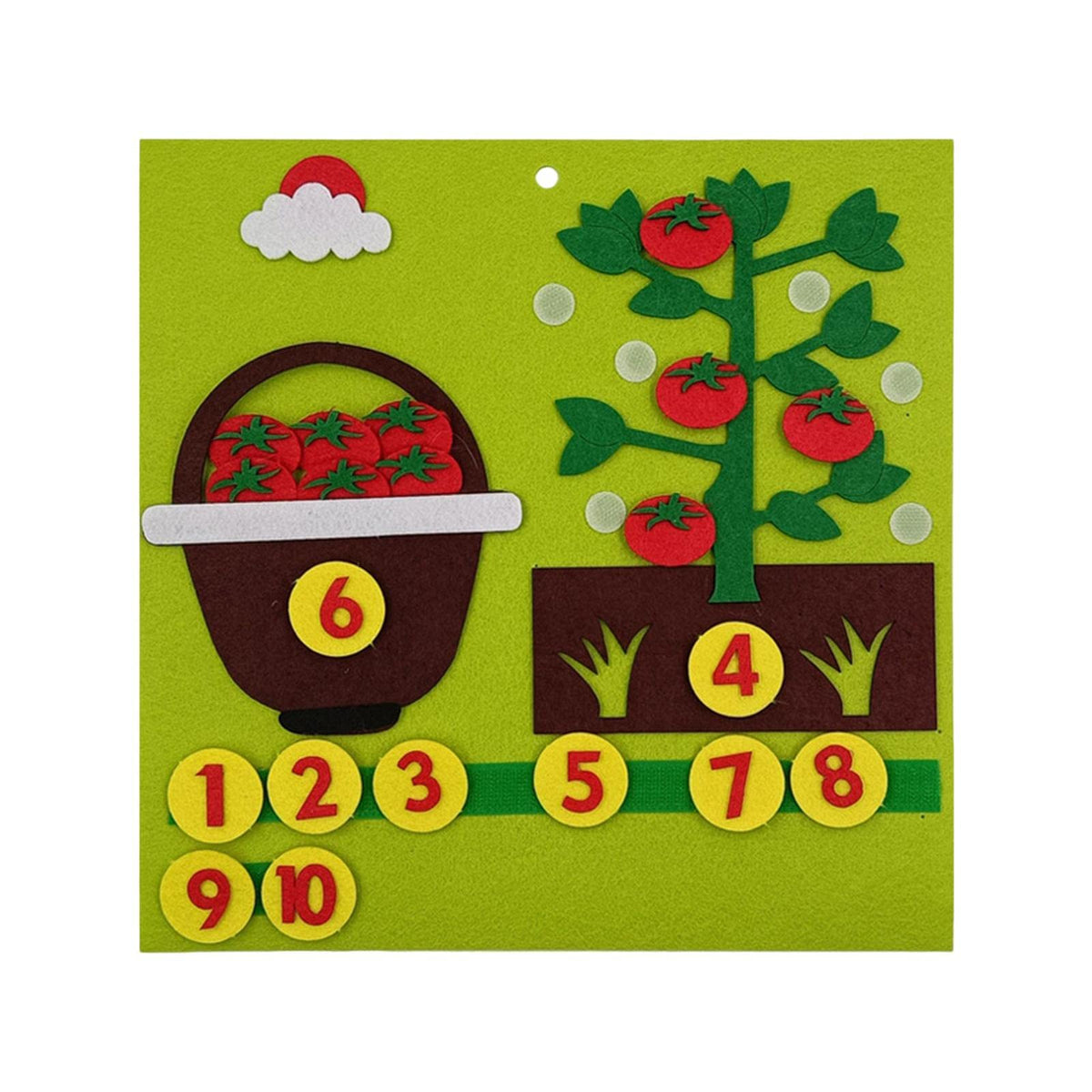 Calandis Montessori Toys Math Toys Busy Board For Vegetables Activity Tomato | Developmental Baby Toys | Toys For Baby