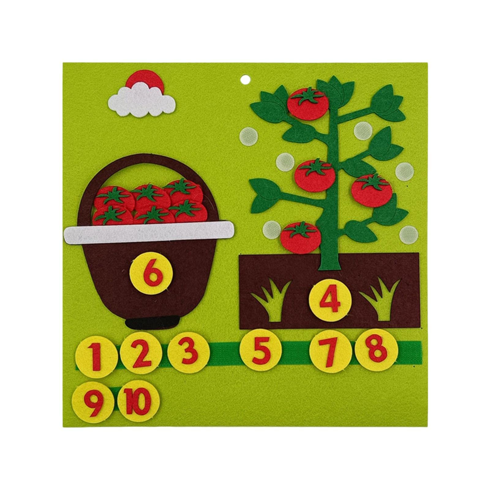 Ilsmysutra Montessori Toys Math Toys Busy Board For Vegetables Activity Tomato|Toys For Baby|Developmental Baby Toys