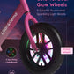 Lilian&Gema Toddler Balance Bike Colorful Lighting, 12'' Kids Balance Bike For 2-5 Years Old With Adjustable Seat & Handlebar, T