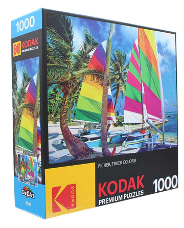 Cra-Z-Art - Roseart - Kodak 1000Pc - Colorful Sailboats On A Beach
