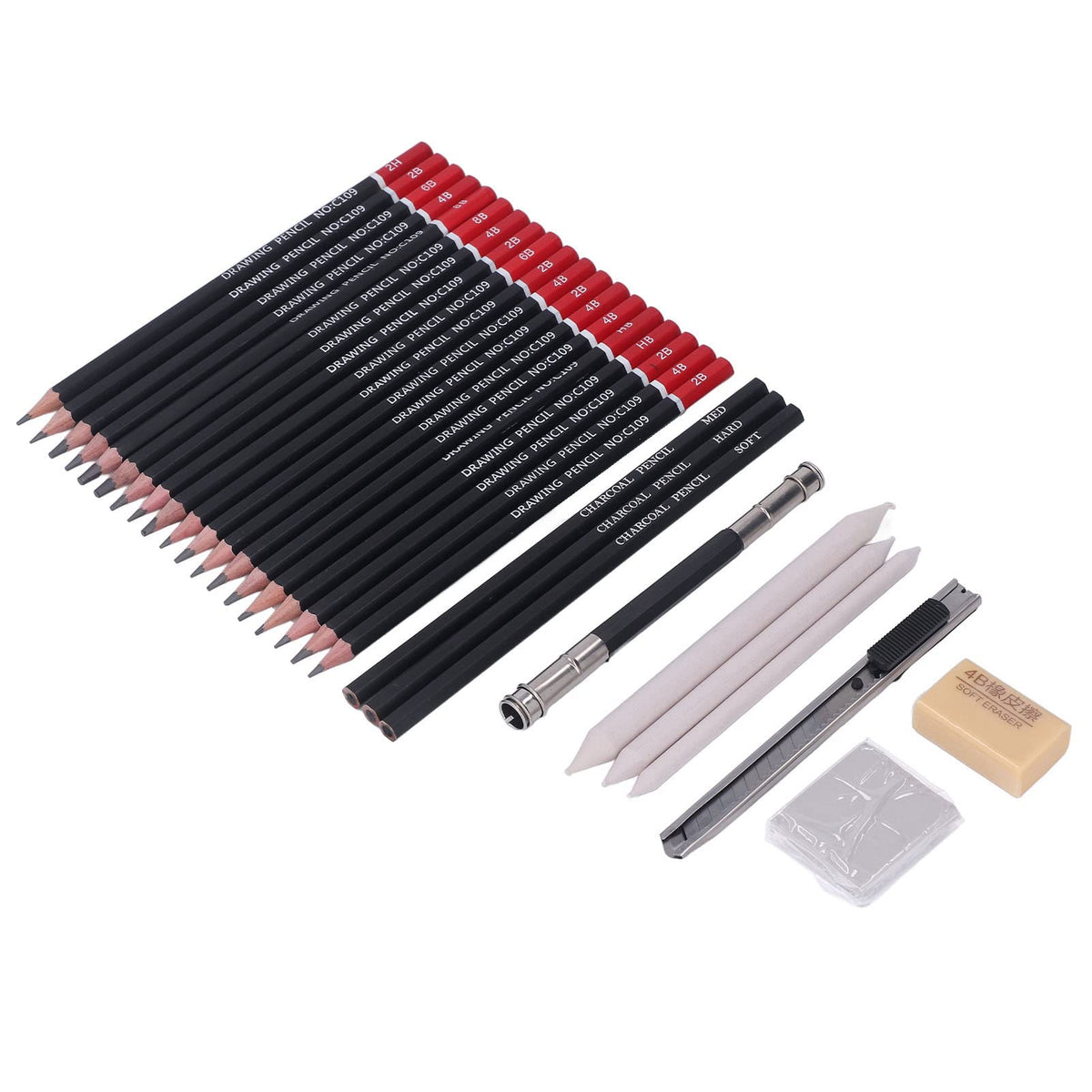 Sketch Set, Sketching Drawing Kit Environmentally Friendly for Sketch Use for Travel for Drawing