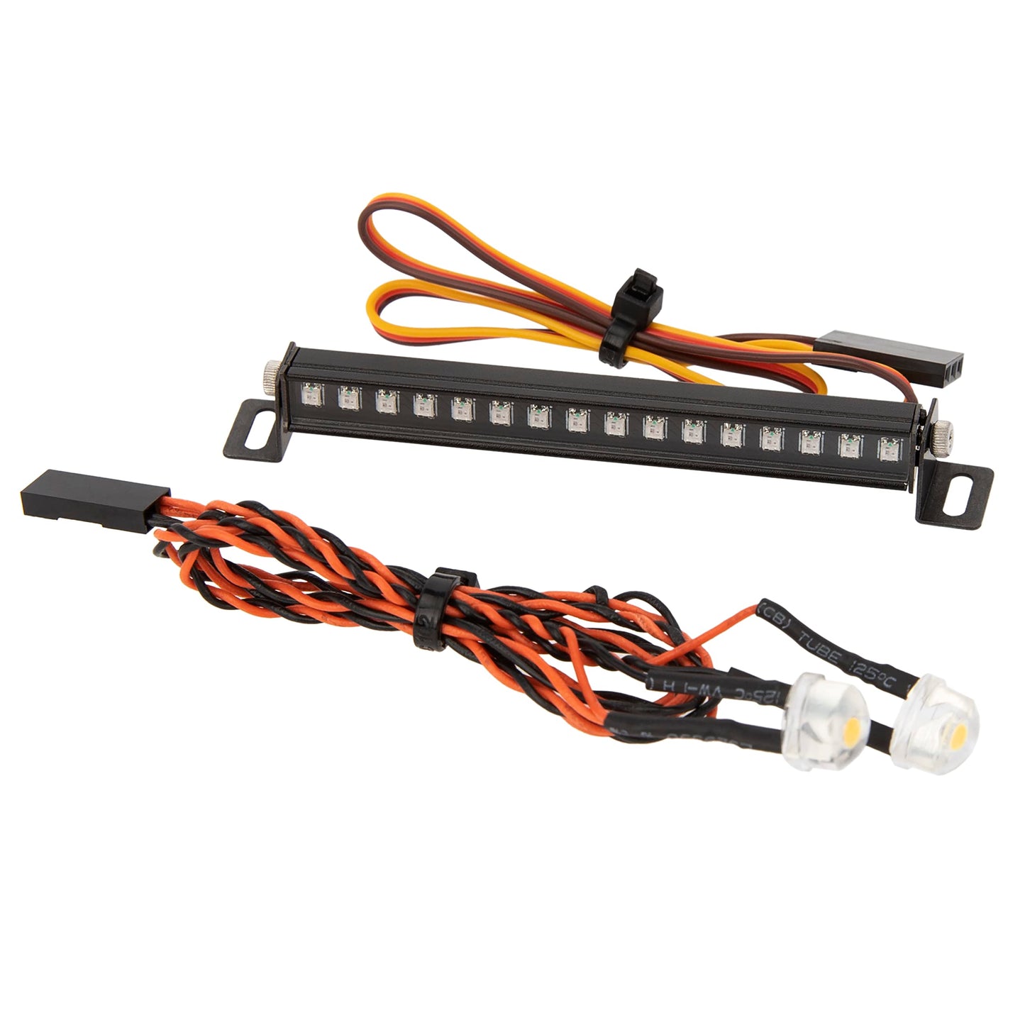 MEUS RACING TRX4M Roof Light Bar Headlights Kit with 16 Beads 8 Light Modes for MEUS TRX4M Ripper Body 1/18 RC Crawler Car Upgra