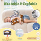 MorisMos Tiger Stuffed Animals Duo - Microwavable Plush Toys, 12" Multicolored Heating Pad for Kids & Couples