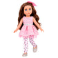 Glitter Girls Bluebell 14-inch Poseable Fashion Doll - Pink, Brown, Silver, Blue, Nylon - Ages 3 & Up, Model GG51024Z