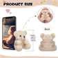 Sotiff 12 Pcs Valentine'S Day Mini Bear Plush Stuffed 4 Inch Small Fuzzy Bear Bulk Animal Doll Keychains For Baby Shower Birthday Party Favor Classroom Exchange Gifts(Brown, Apricot, Purple, Pink)