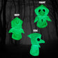 Uncommon Universe Plague Doctor Plush Toy - 10  Glow in The Dark Stuffed Animal - Cute Spooky White Horror Plush - Soft Monster Creepy Plushies - Ideal for mature-themeds or Kids