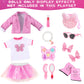 American 18 Inch Dolls Clothes Pretend Makeup Accessories Gift Playset For Girls,Cosmetic Bag Toys Fits For 18 Dolls Include Ski