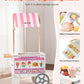 VEVOR Ice Cream Cart for Kids, 20+ PCS Accessories, Pretend Play Ice Cream Shop Kitchen Food Toys with Ice Cream Cone & Popsicle