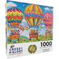 Cross & Glory - Floating On Cloud Nine - 1000 Piece Jigsaw Puzzle For Adults & Kids 12+ | Vibrant Hot Air Balloon Fantasy Picture | Best New Puzzles