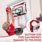 Runbow Indoor Mini Basketball Hoops Backboard With Powerful Suction Cups,Wall Mounted Door Basketball Hoops,Toys With Balls Gift