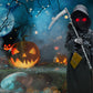 Longpo Halloween Costumes For Boys Grim Reaper Costume Kids Set Scary Ghost Cosplay Outfit Halloween Party Favors Gifts (M)