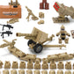 Desert Tan Army Accessories Kit 325 Pcs Military  Pack Gear E.O.D Suit NVD Helmet Shipping Container protective coveringy Building Block Toy for Soldiers Compatible with Major Brands