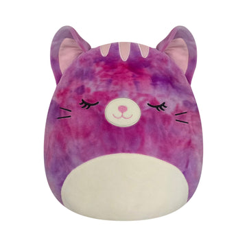 Squishmallows Large 14-Inch Caeli The Tie Dye Cat - Official Jazwares Plush - Collectible Soft & Squishy Kitty Stuffed Animal To