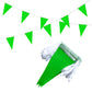 Tsmd Solid Green Pennant Banners Flags String Diy Bunting Flags,Party Decorations For Grand Opening,Kids Birthday,Party Events C