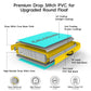 CALOBANA Inflatable Floating Dock Platform, Round Inflatable Floating Island Raft with Portable Storage Carrying Bag for Pool La