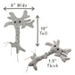 GIANTMICROBES Neuron Plush Toy, Brain Cell Model, 7" Grey Polyester, Neuroscience Gift
