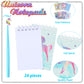 Yeaqee 48 Pcs Cute Unicorn Party Gift Set Spiral Notebooks Gel Ink Pens Bulk Classroom Reward Prizes Stationery Set for Unicorn