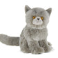 Bearington Collection Gordie The Grey Cat Plush Stuffed Animal, 10.5" Grey, Soft Plush Material, Model 0842878060843