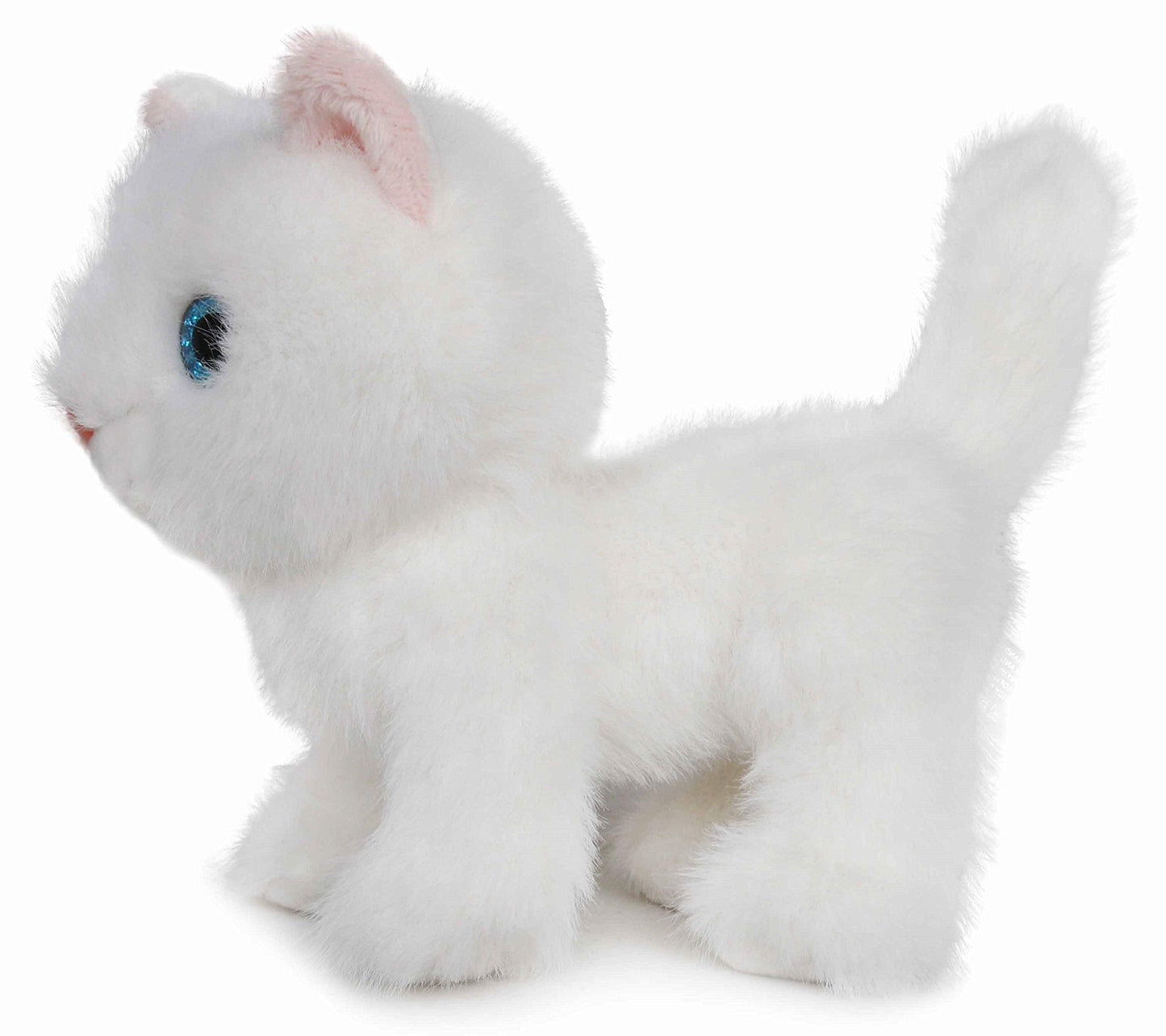 Ice King Bear Plush Toy - Fluffy Little Cat Stuffed Animal, 6 Inches, White