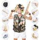 Captain Chaowing 17 Pcs Kids Army Costume, Military Soldier Dress Up Role Play, Combat Marines For Halloween With Camouflage Vest, Helmet And Accessories For Kids Boys 3+