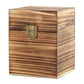 BalterFF Trading Deck Box - Rustic Wood Card Storage Organizer, Carbonize, 3.8"x3.8"x4.9"