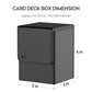 Mixpoet Deck Box Compatible With Mtg Cards, Trading Card Case With 2 Dividers Per Holder, Large Size For 100+ Cards (Marvelous-Black)