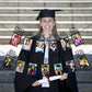 Black Glitter K-12 Graduation Photo Banner Kindergarten to 12th Grade Graduation Picture Banner for Grade Photo Kindergarten Par