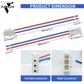Zjwzjh 4 Pairs 3-Pin Servo Extension Cables Fl4.14Mm, Male To Female, 3 Circuit Wire Connector, Cord Wire Cable Suitable For Car