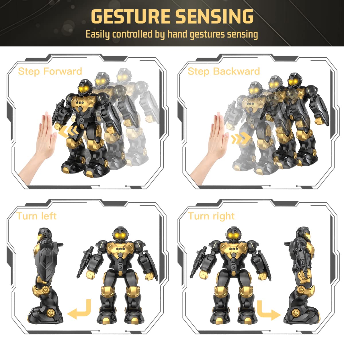 semour Robot Toys for 5 6 7 8 9 Years Old Boys, Programmable RC Robot Kids Toys | Gesture Sensing Robotic Toys for Kids Ages 5-7