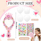 Liliful 12 Pack Princess Foam Mirror Kits Decorate Your Own Princess Mirrors Party Supplies Kids Unbreakable Toy Crafts For Girls Party Favors Birthday Diy Decorations(Stylish)