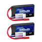 URGENEX 11.1V 500mAh Lipo Battery 3S 50C High Discharge Rate RC Battery Pack with JST Plug Rechargeable Lipos for RC Airplane Ra