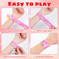 LUYI 108 Pcs Valentines Day Slap Bracelets Wristbands Valentines Day Party Supplies Toys School Class Classroom Game Prizes Good