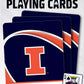 Masterpieces Family Games - Ncaa Illinois Fighting Illini Playing Cards - Officially Licensed Playing Card Deck For Adults, Kids